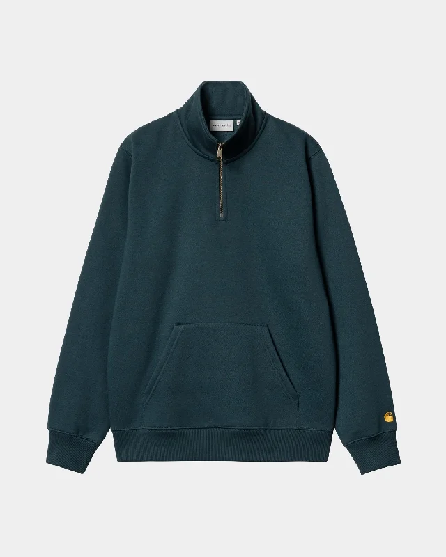 Chase Neck Zip Sweatshirt | Duck Blue