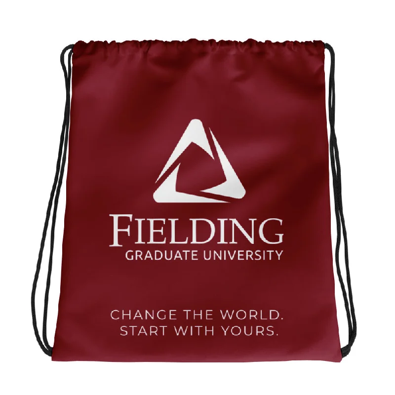 Drawstring Bag - Merlot | Fielding Logo