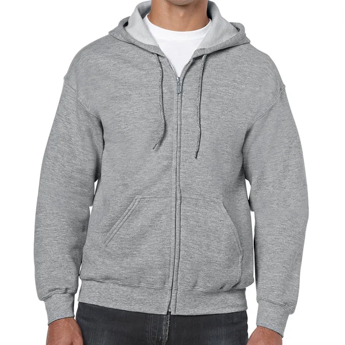 Gildan zippered fleece hoody