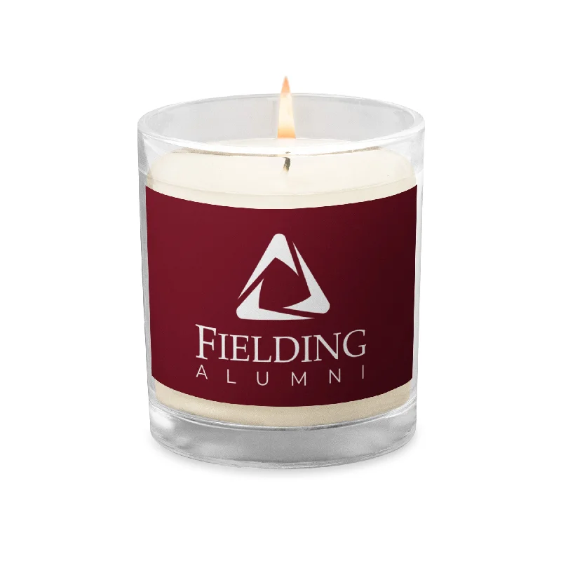 Glass Jar Soy Wax Candle - Merlot | Alumni Logo