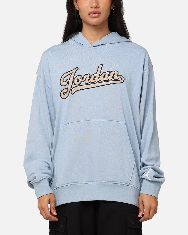 Jordan Flight MVP Fleece Pullover Hoodie Blue Grey