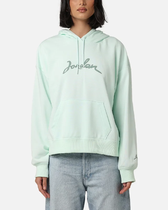 Jordan Women's Brooklyn Fleece Pullover Hoodie Barely Green/Jade Smoke