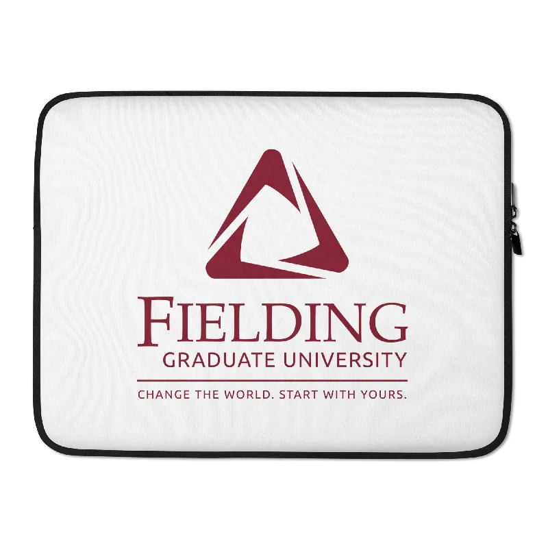 Laptop Sleeve - White | Fielding Logo