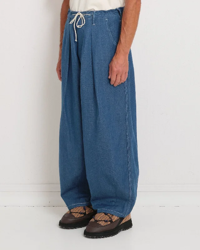 Lush Pants - Indigo Denim Wonky-Wear