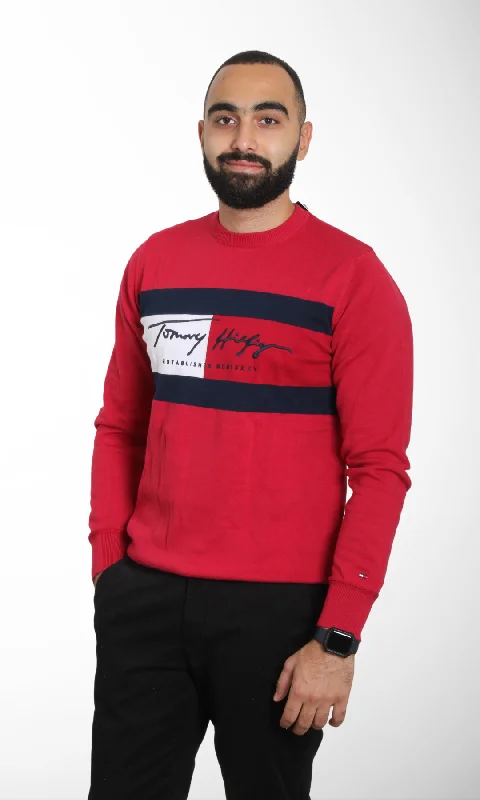 Men Pullover - Big Logo (Red)