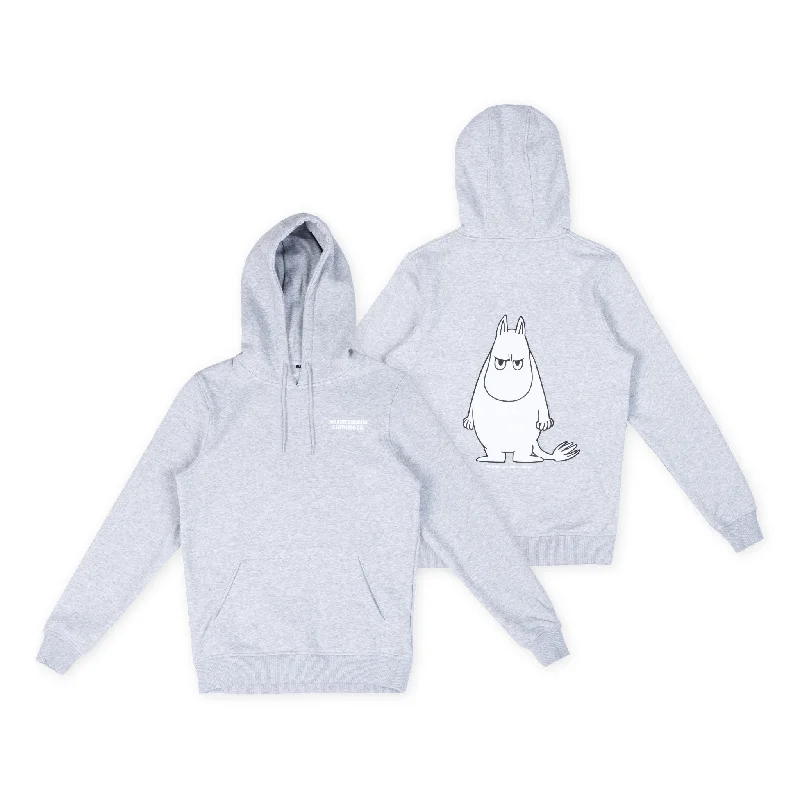 Moomintroll's Temper Hoodie Unisex - Grey