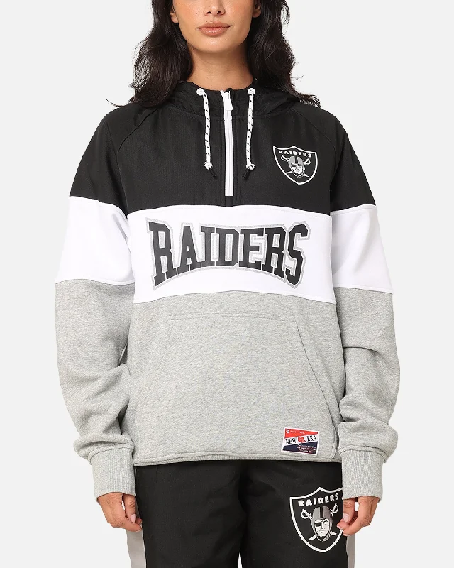 New Era Las Vegas Raiders Quarter Zip Hoodie Black