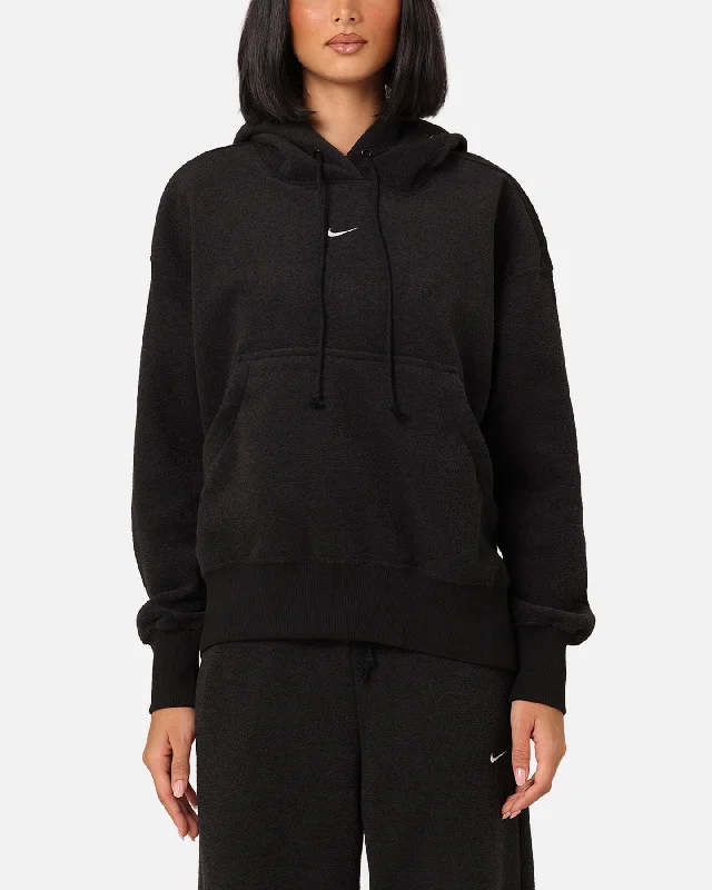 Nike Women's Sportswear Phoenix Plush Oversized Cosy Fleece Hoodie Black/Sail