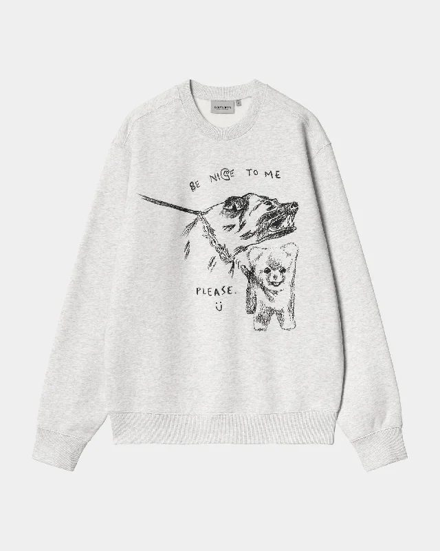 Pepe Be Nice Sweatshirt | Ash Heather / Black