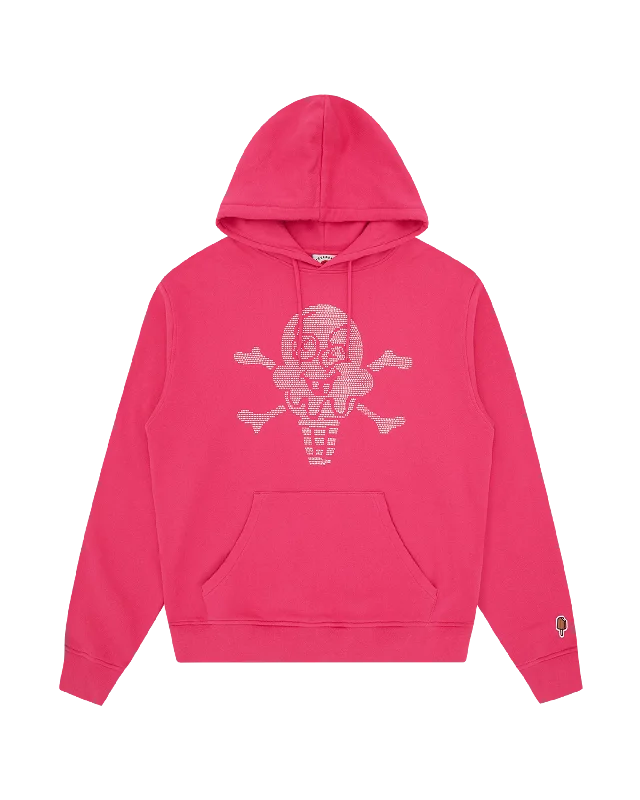 Rhinestone Cones & Bones Popover Hood