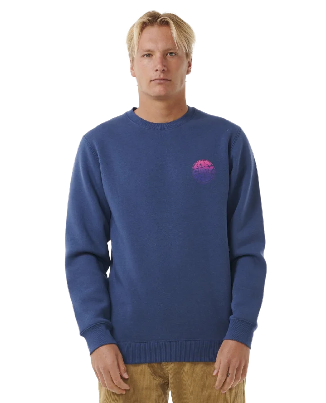 Wetsuit Icon Sweatshirt in Washed Navy