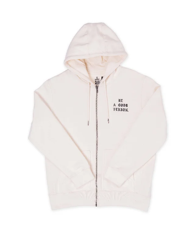 Saint Script Zip Up - Cream