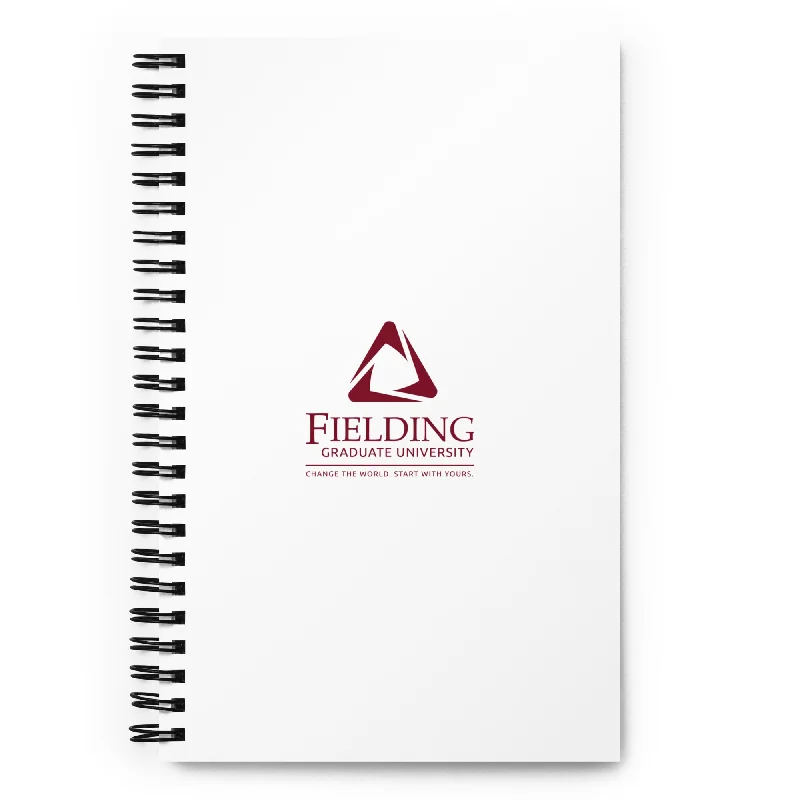 Spiral Notebook - White | Fielding Logo