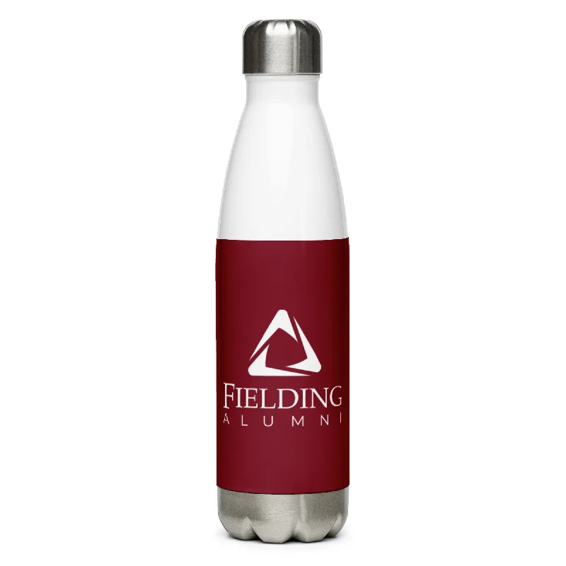 Stainless Steel Water Bottle - Merlot | Alumni Logo