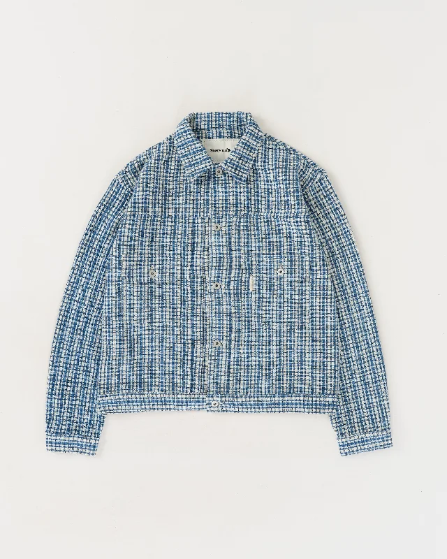 Tuesday Jacket - Indigo Check Handloom