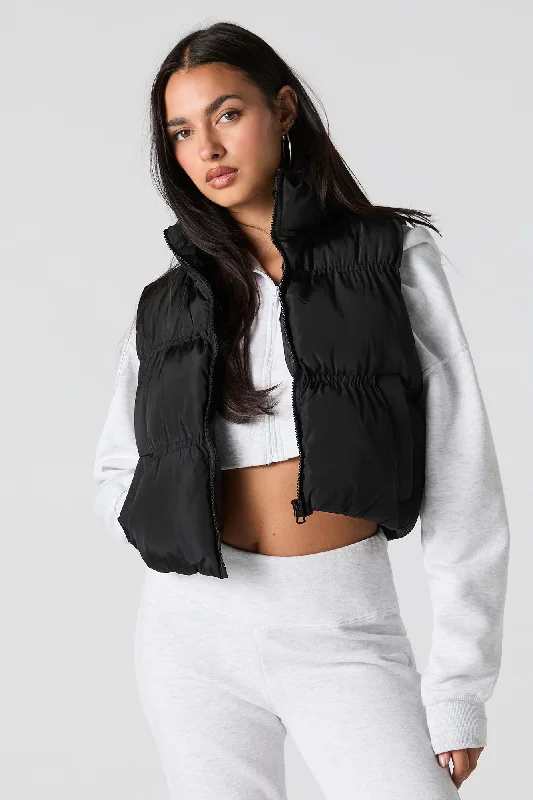 Cinched Puffer Vest