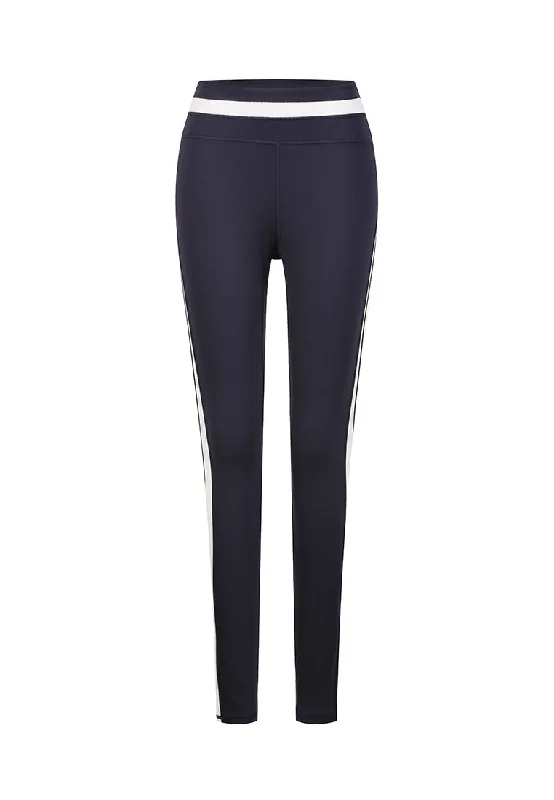 Swipe Concealed-pocket Legging with Stripe