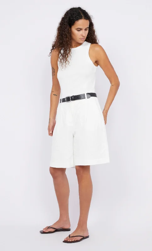 ANTHEA BERMUDA SHORT - WHITE