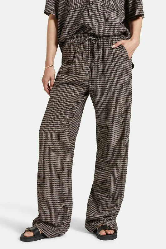 Hudson Lounge Pant - Washed Black/Cinder Grey Diamond Check