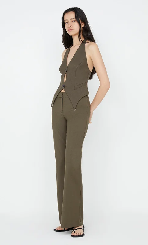 TERI BOOTLEG PANT - OLIVE