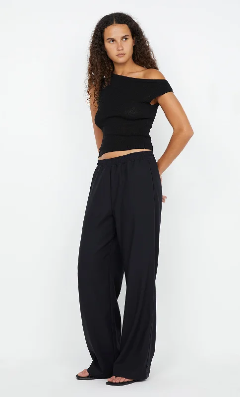 NINAH DRAWSTRING PANT - BLACK