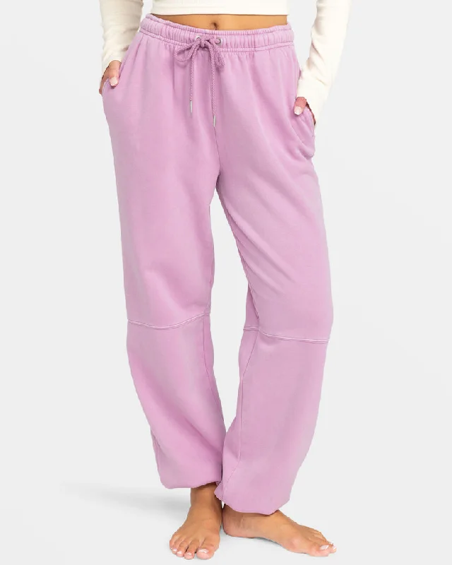 Roxy Oasis Haze Pants-Mauve Orchid