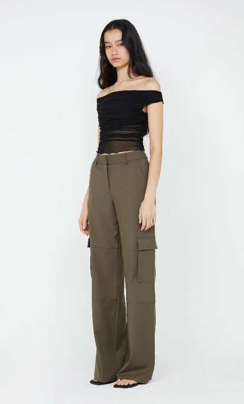 TERI POCKET PANT - OLIVE